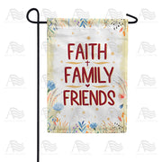 For A Happy Life Garden Flag