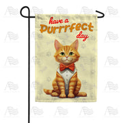 Purrrfect Day Garden Flag