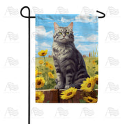 Country Cat Garden Flag