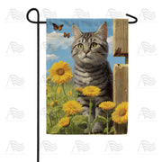 Butterfly Stalker Garden Flag