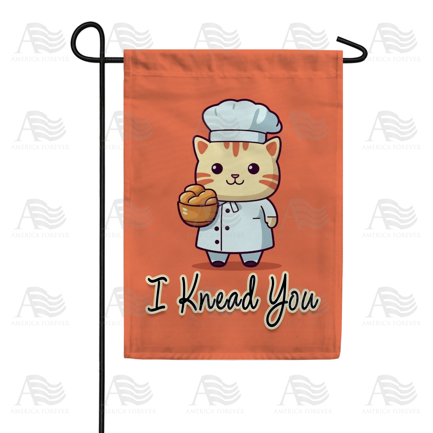 I Knead You Garden Flag