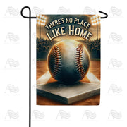 No Place Like Home Baseball Garden Flag