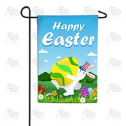 American Easter Bunny Garden Flag