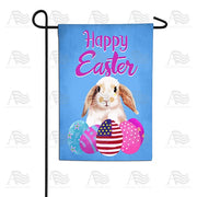 Patriotic Easter Bunny Garden Flag