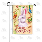 Watercolor Easter Bunny Garden Flag