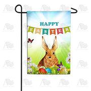 Happy Easter Banner Garden Flag