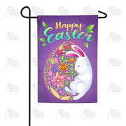 Sleepy Easter Bunny Garden Flag