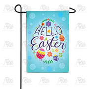 Eggsciting Easter Garden Flag
