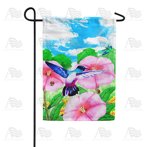 Watercolor Spring Hibiscus Garden Flag
