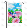 Watercolor Spring Hibiscus Garden Flag