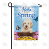 Spring Labrador Puppy Garden Flag