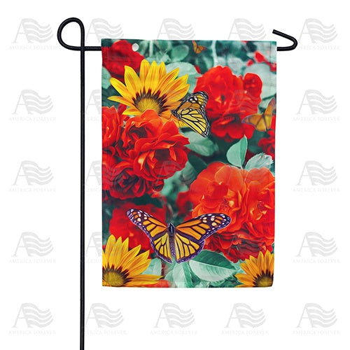 Monarch Butterflies Garden Flag