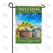 Welcome To My Garden Garden Flag