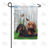 Darling Dachshund Pups Garden Flag
