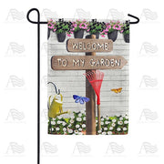 This Way To My Garden Garden Flag