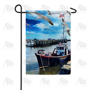 Marina Gulls Garden Flag