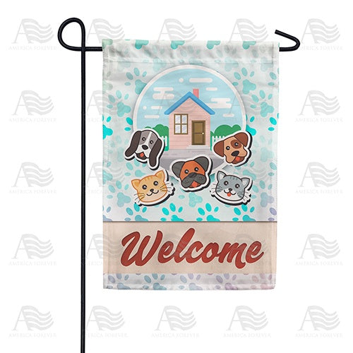Pet Loving Home Garden Flag
