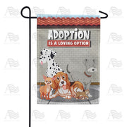 Don't Shop, Adopt! Garden Flag