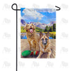 "Throw it Again!" Garden Flag