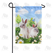 Spring Bunnies Garden Flag