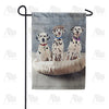 Dapper Dalmatian Trio Garden Flag