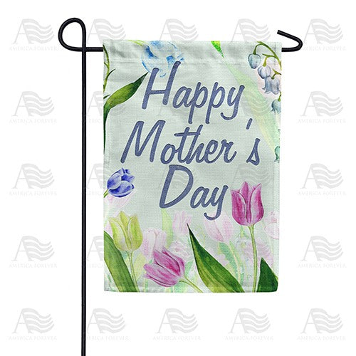 Tulips And Snowdrops For Mom Garden Flag
