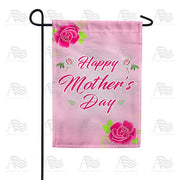 Pink Mother's Day Greeting Garden Flag