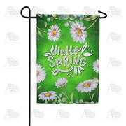 Hello Spring Daisies Garden Flag