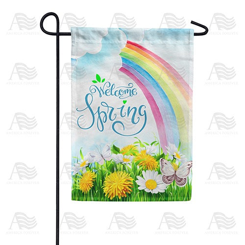 April Showers Bring May Flowers Garden Flag