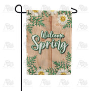 Poppies on Wood Garden Flag