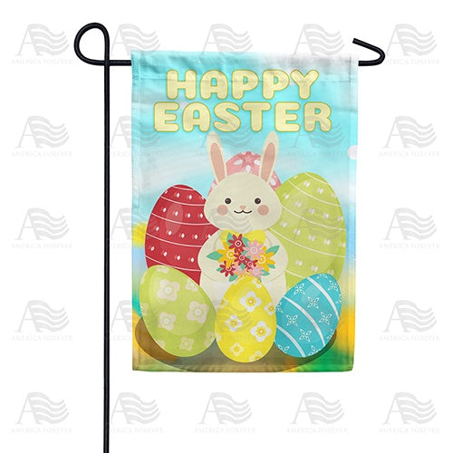 Cute Cheeky Bunny Garden Flag