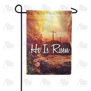 He Is Not Here! Garden Flag