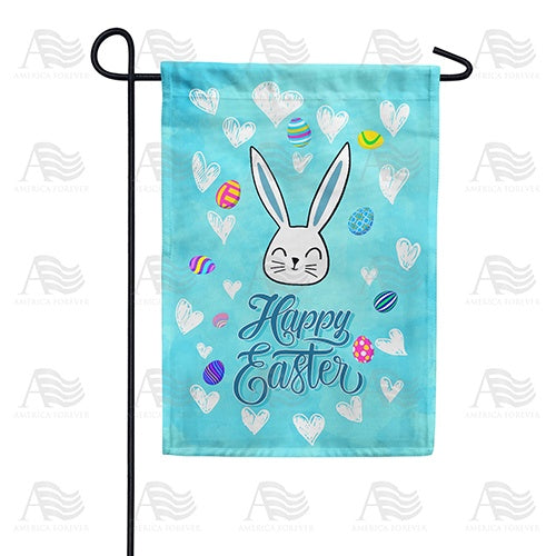 Hearts And Eggs Garden Flag