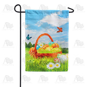 Easter Egg Basket Garden Flag