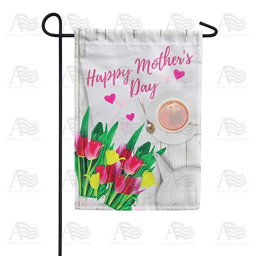Mother's Day Tea and Tulips Garden Flag