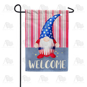 Uncle Sam Gnome Garden Flag