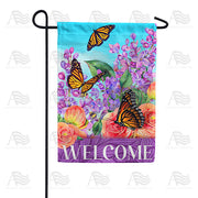 Butterflies & Lilacs Garden Flag