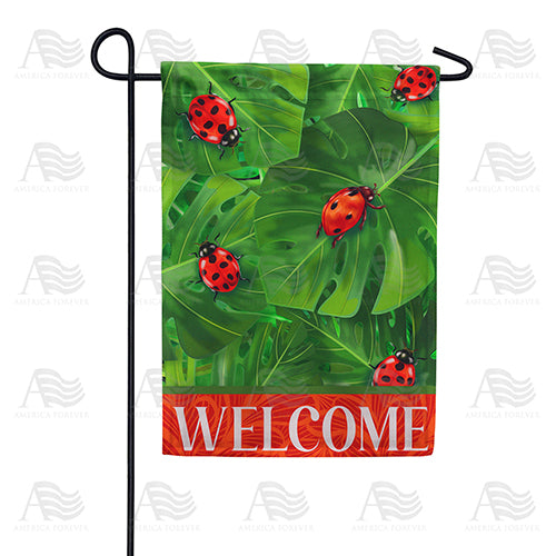 Lady Beetles Garden Flag