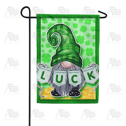 America Forever Irish Gnome Luck Garden Flag