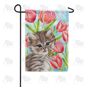 America Forever Spring Kitten Garden Flag