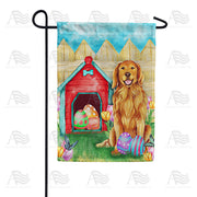 Easter Egg Fetcher Garden Flag