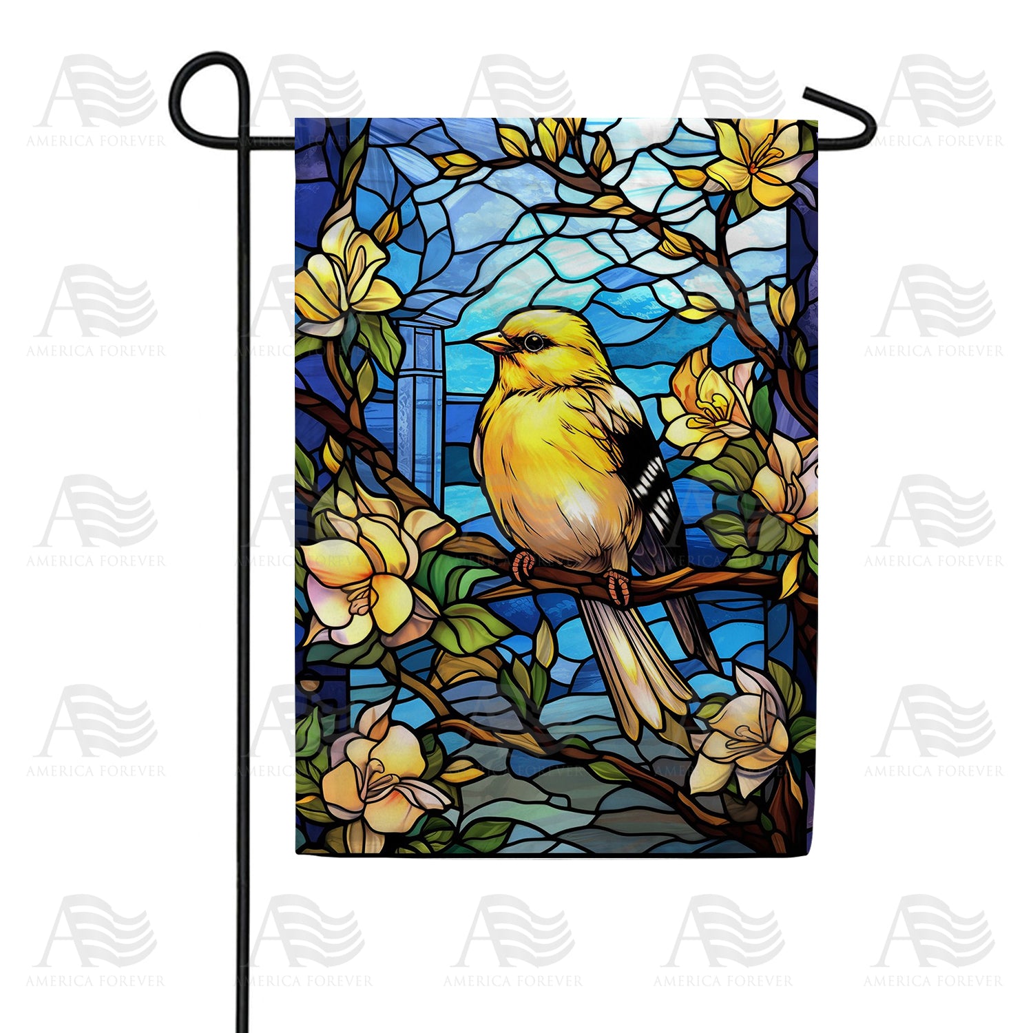 Glorious Goldfinch Garden Flag