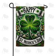 Celtic Clover Festivities Garden Flag