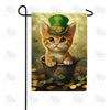 Lucky Charm Feline Fortune Garden Flag