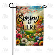 Elegant Spring Roses Greeting Garden Flag