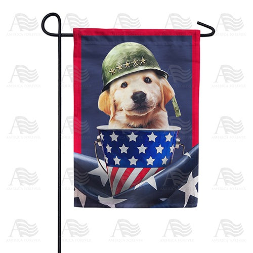 Patriotic Labrador Pride Garden Flag