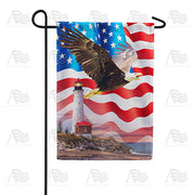 Patriotic Eagle Garden Flag