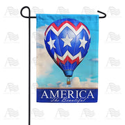 Beautiful America Hot Air Balloon Garden Flag