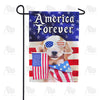 America Forever Puppy Garden Flag