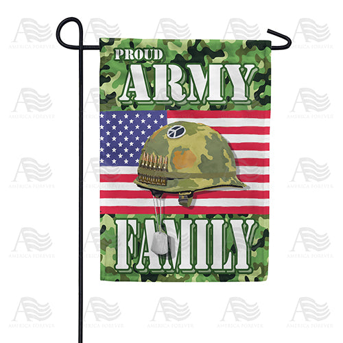 Proud Army Family Garden Flag